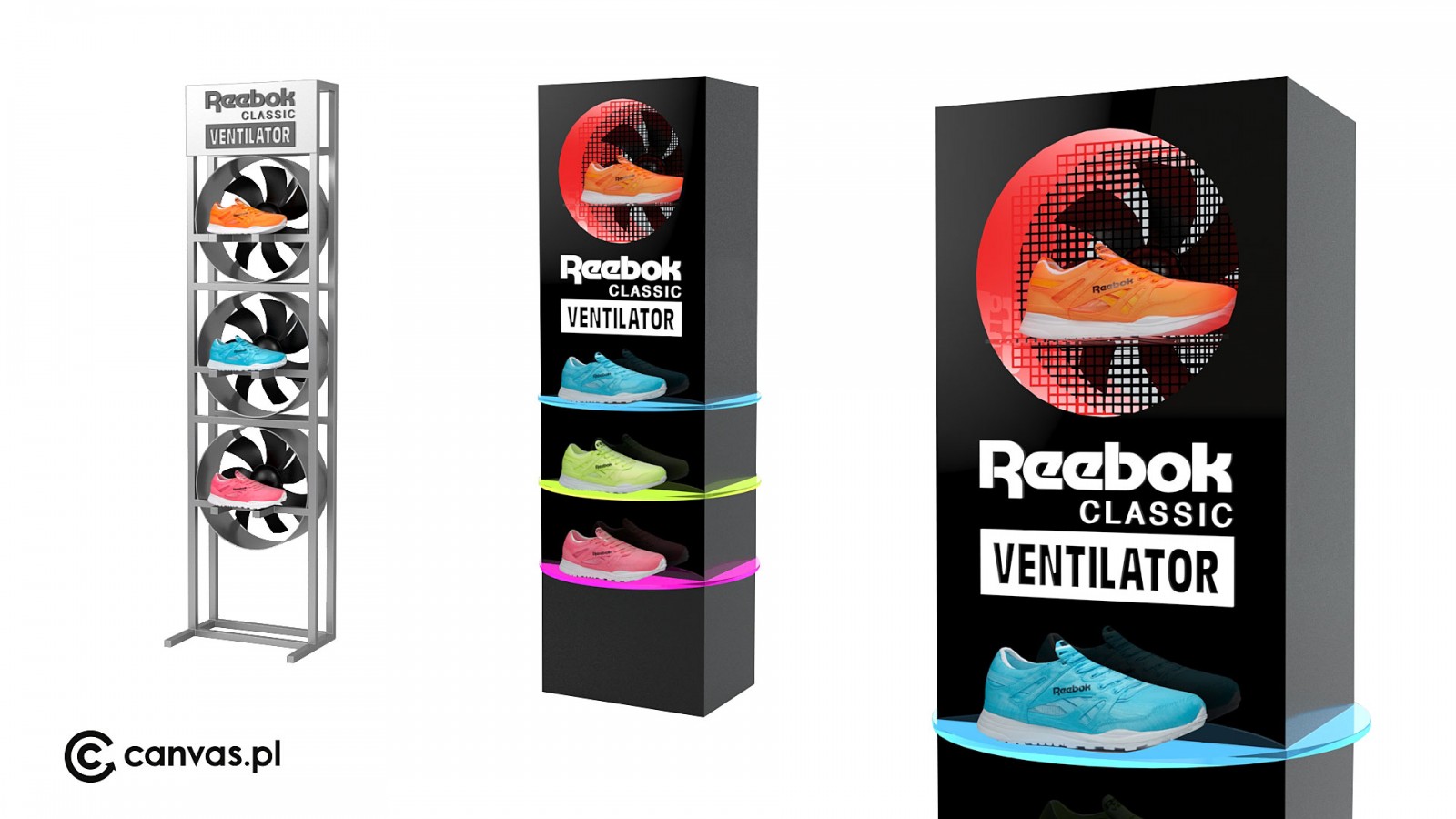 Stojak reklamowy/ekspozytor – Reebok