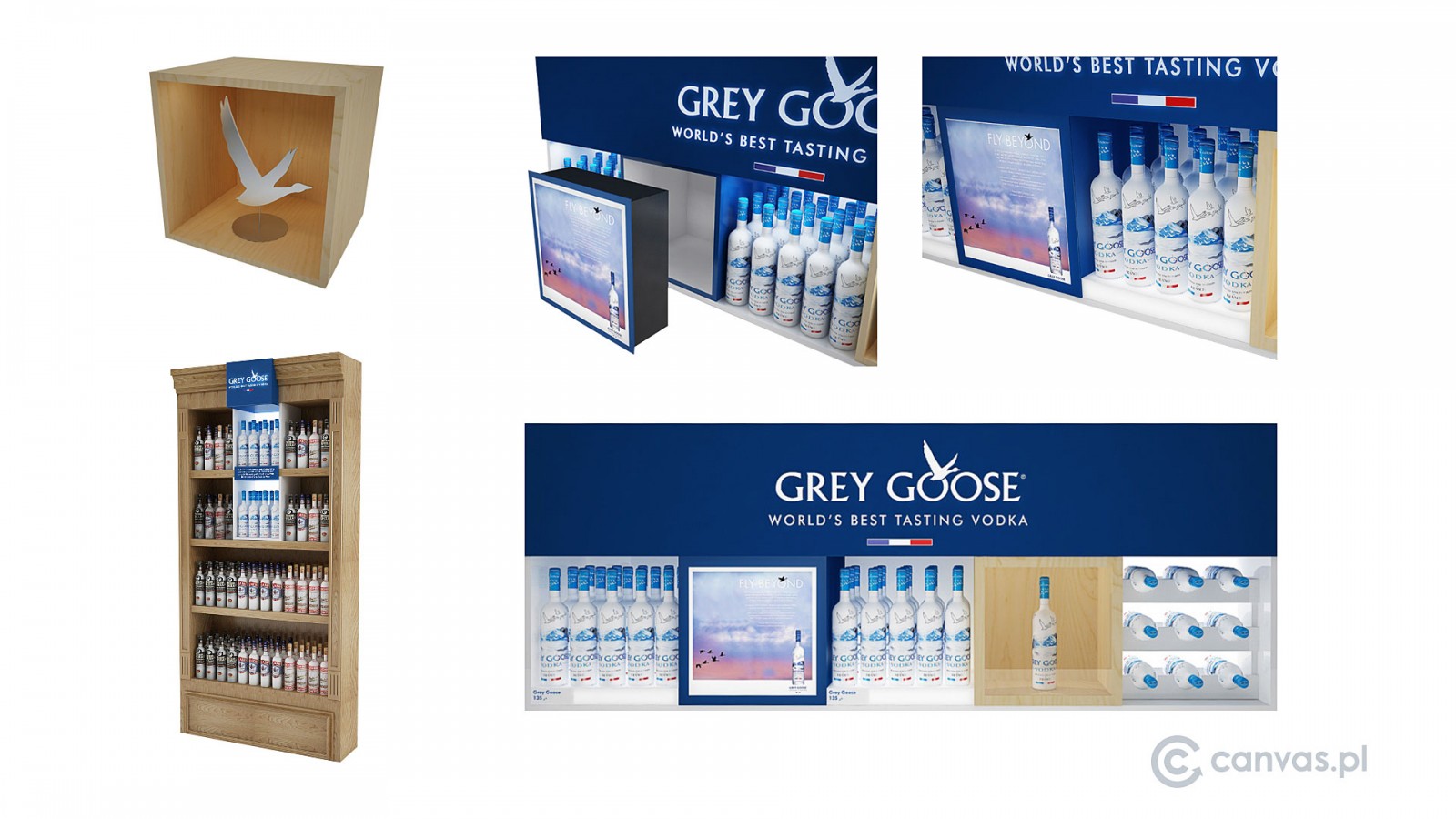 GRAY GOOSE VODKA – DISPLAY STAND