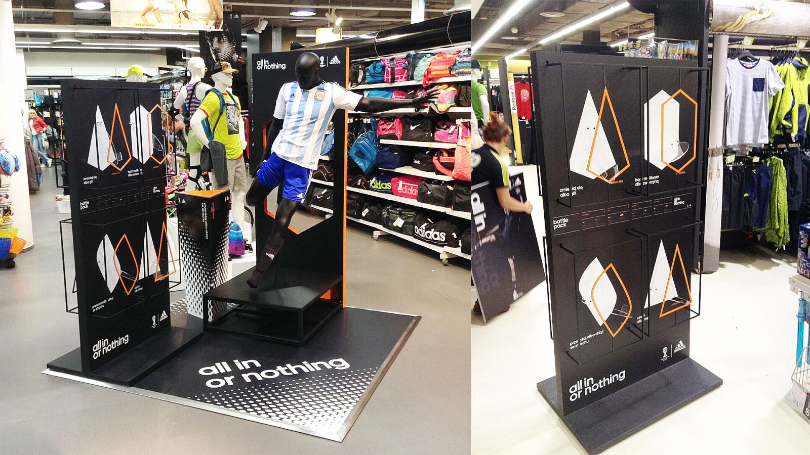 Stand reklamowy Adidas „All in or nothing”