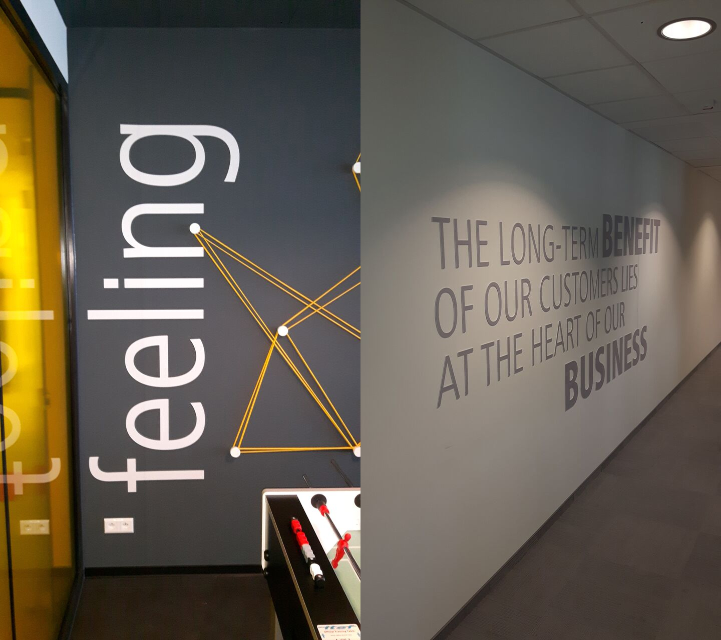 Foil “Frozen Glass” / Spatial Letters – DHL